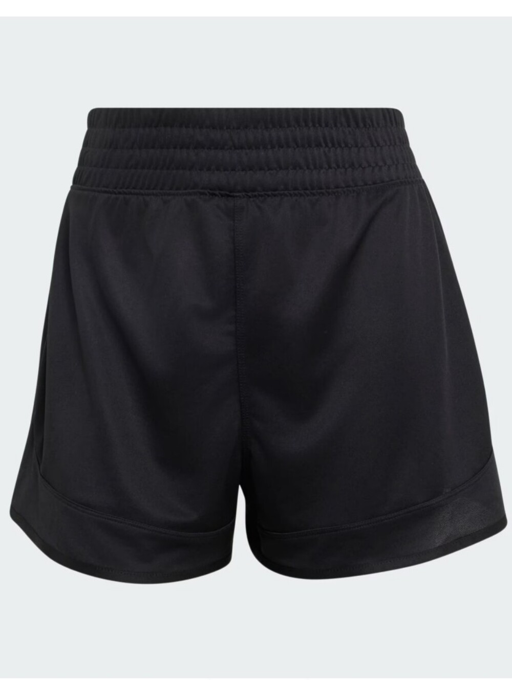 Adidas Pacer Essentials Knit High-Rise Shorts Black Large 5" - Picture 8 of 16